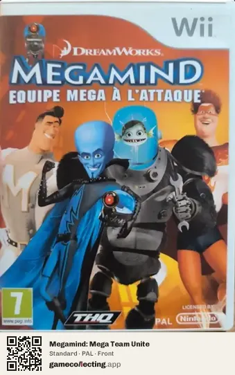 Megamind: Mega Team Unite Nintendo Wii, PAL box front