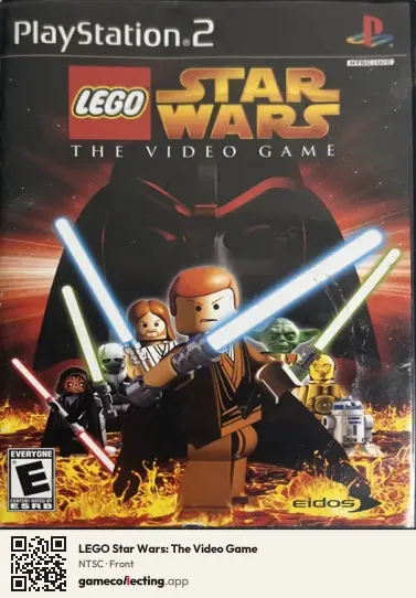 LEGO Star Wars: The Video Game PlayStation 2, NTSC box front