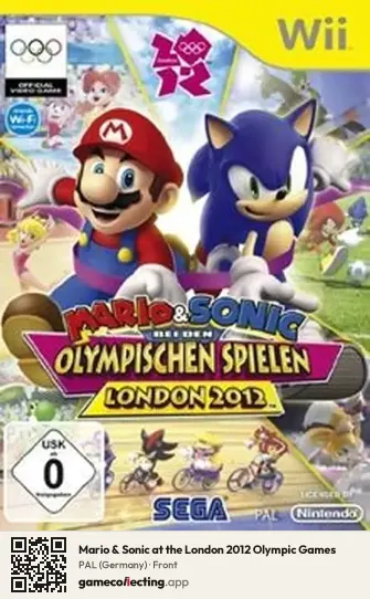 Mario & Sonic at the London 2012 Olympic Games Nintendo Wii, Germany box front