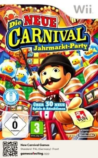 New Carnival Games Nintendo Wii, Germany box front