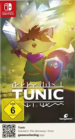 Tunic Nintendo Switch, Germany box front