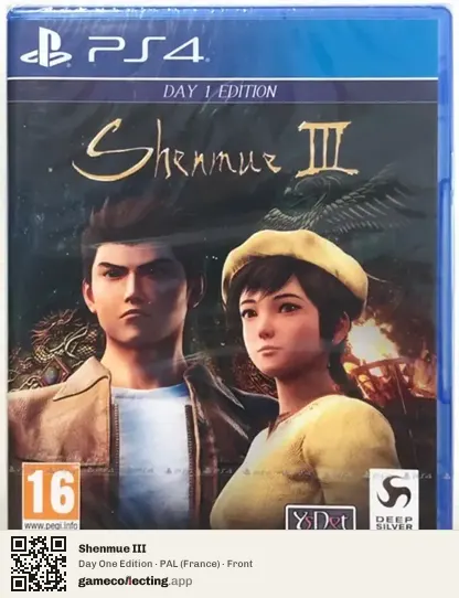 Shenmue III PlayStation 4, France box front