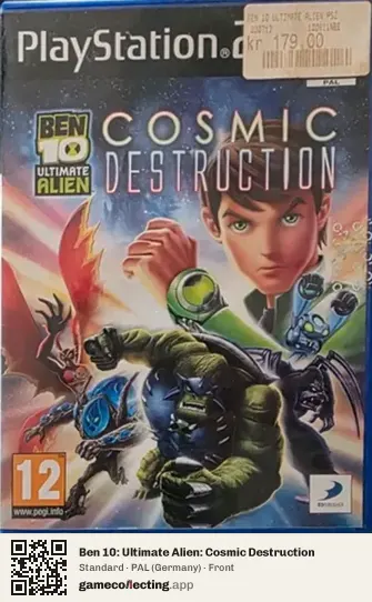 Ben 10: Ultimate Alien: Cosmic Destruction PlayStation 2, Germany box front