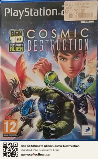 Ben 10: Ultimate Alien: Cosmic Destruction PlayStation 2, Germany box front