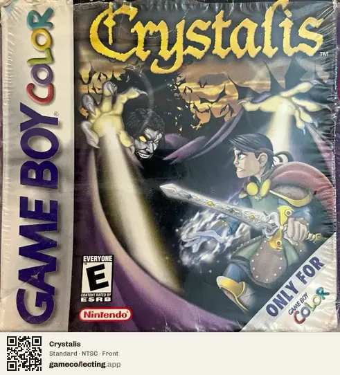 Crystalis Game Boy Color, NTSC box front