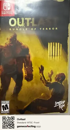 Outlast Nintendo Switch, NTSC box front