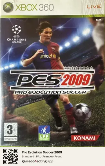 Pro Evolution Soccer 2009 Xbox 360, France box front