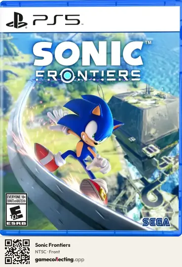 Sonic Frontiers PlayStation 5, NTSC box front