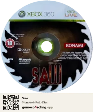Saw Xbox 360, PAL disc