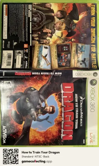 How to Train Your Dragon Xbox 360, NTSC box back