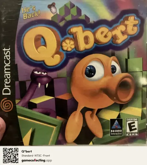 Q*bert Sega Dreamcast, NTSC box front