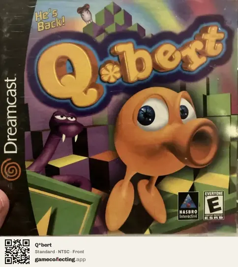 Q*bert Sega Dreamcast, NTSC box front