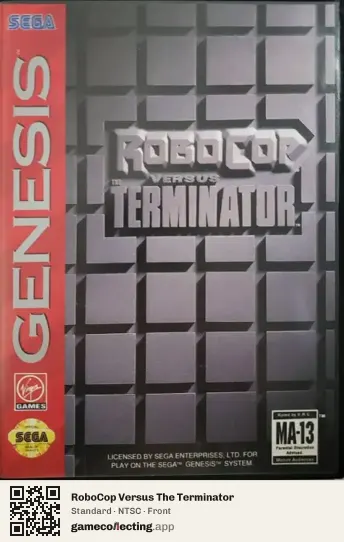 RoboCop Versus The Terminator Sega Mega Drive / Genesis, NTSC box front