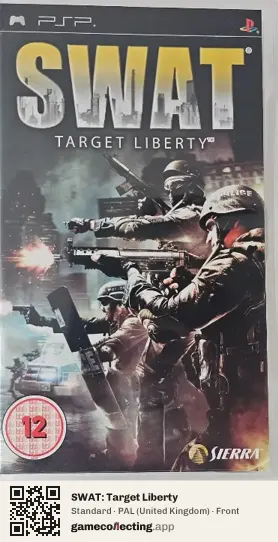 SWAT: Target Liberty PlayStation Portable, United Kingdom box front