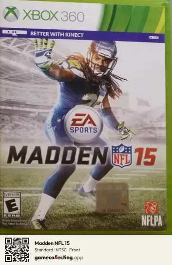 Madden NFL 15 Xbox 360, NTSC box front