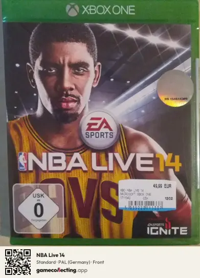 NBA Live 14 Xbox One, Germany box front