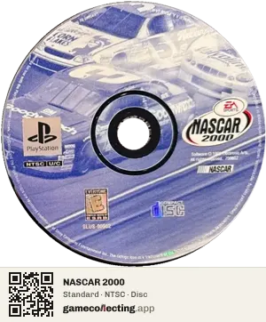 NASCAR 2000 PlayStation, NTSC disc