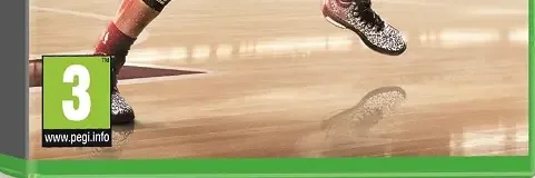 NBA Live 15, the PEGI square on its front