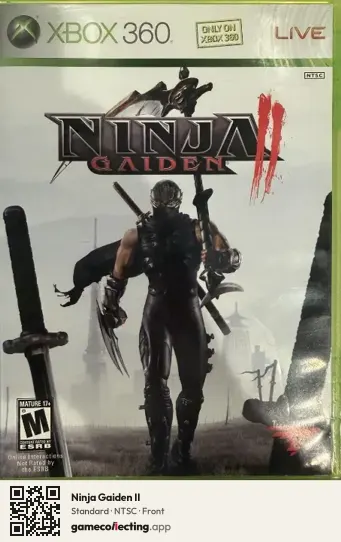 Ninja Gaiden II Xbox 360, NTSC box front