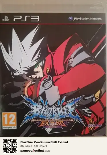 BlazBlue: Continuum Shift Extend PlayStation 3, PAL box front