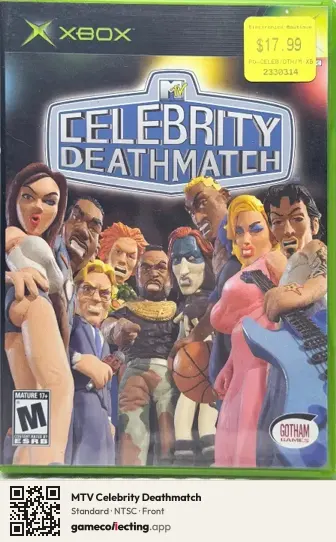 MTV Celebrity Deathmatch Xbox, NTSC box front