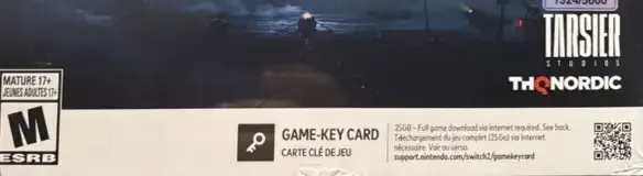 Reanimal, the ESRB box on its front