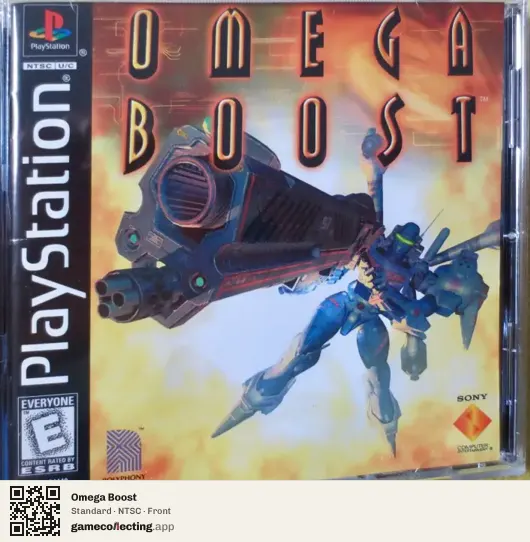 Omega Boost PlayStation, NTSC box front