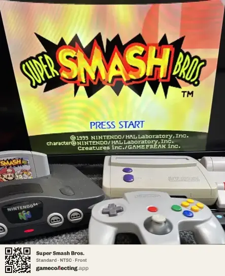 Super Smash Bros. Nintendo 64, NTSC box front
