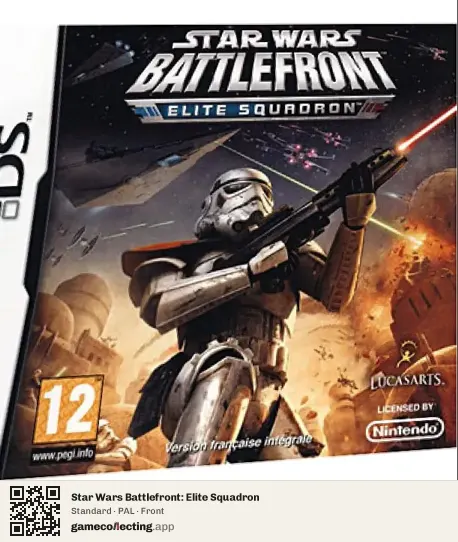 Star Wars Battlefront: Elite Squadron Nintendo DS, PAL box front