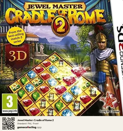 Jewel Master: Cradle of Rome 2 Nintendo 3DS, PAL box front