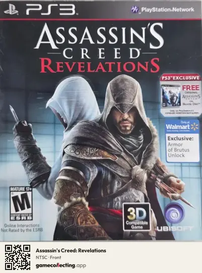 Assassin's Creed: Revelations PlayStation 3, NTSC box front
