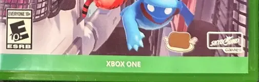 Gang Beasts, the ESRB box on its front