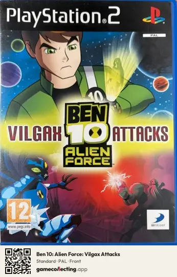 Ben 10: Alien Force: Vilgax Attacks PlayStation 2, PAL box front