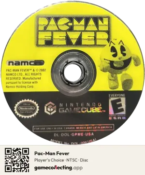 Pac-Man Fever Nintendo GameCube, NTSC disc