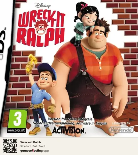 Wreck-It Ralph Nintendo DS, PAL box front