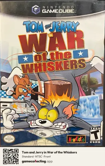 Tom and Jerry in War of the Whiskers Nintendo GameCube, NTSC box front