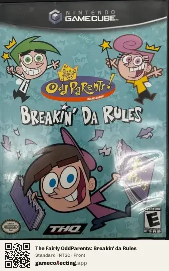 The Fairly OddParents: Breakin' da Rules Nintendo GameCube, NTSC box front