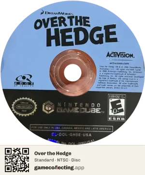 Over the Hedge Nintendo GameCube, NTSC disc