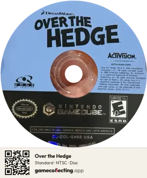 Over the Hedge Nintendo GameCube, NTSC disc