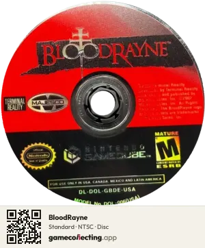 BloodRayne Nintendo GameCube, NTSC disc