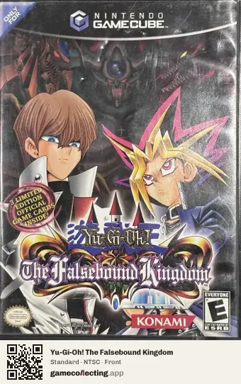Yu-Gi-Oh! The Falsebound Kingdom Nintendo GameCube, NTSC box front