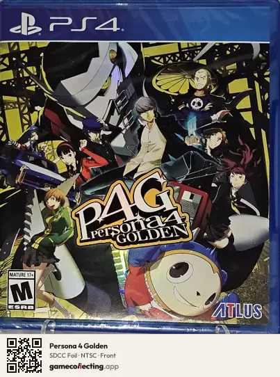 Persona 4 Golden PlayStation 4, NTSC box front