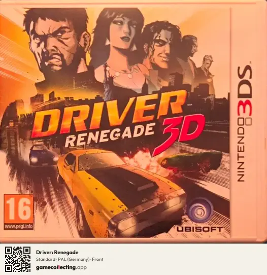 Driver: Renegade Nintendo 3DS, Germany box front