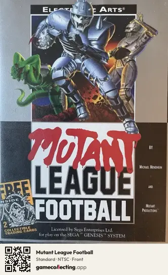 Mutant League Football Sega Mega Drive / Genesis, NTSC box front