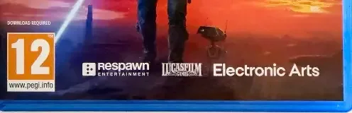 Star Wars Jedi: Survivor, the PEGI square on its front