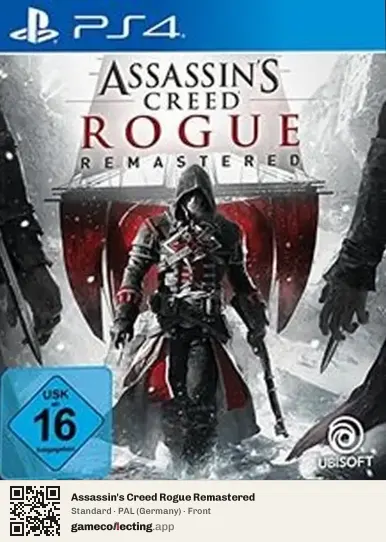 Assassin's Creed Rogue Remastered PlayStation 4, Germany box front