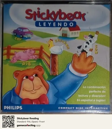 Stickybear Reading Philips CD-i, Spain box front