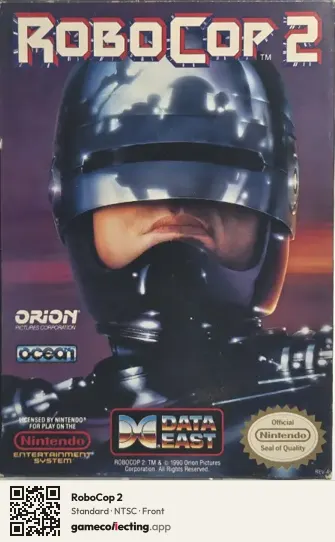 RoboCop 2 Nintendo Entertainment System, NTSC box front
