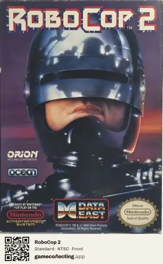 RoboCop 2 Nintendo Entertainment System, NTSC box front