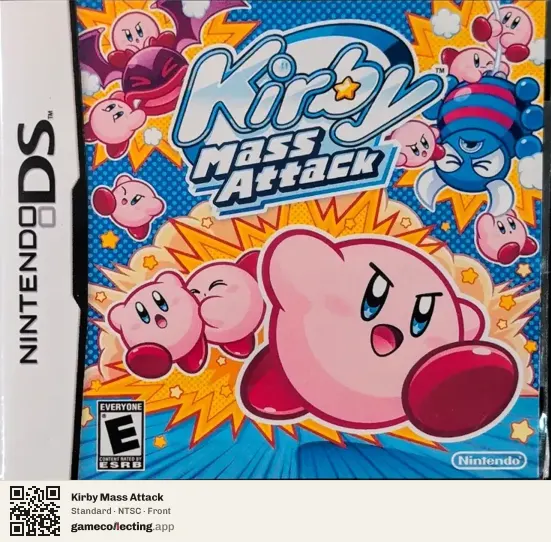 Kirby Mass Attack Nintendo DS, NTSC box front